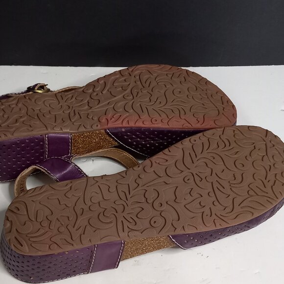 Spring Step L'artiste Lizzie-PR Purple Size 38/7.5 Buckle leather upper sandals - Picture 8 of 8